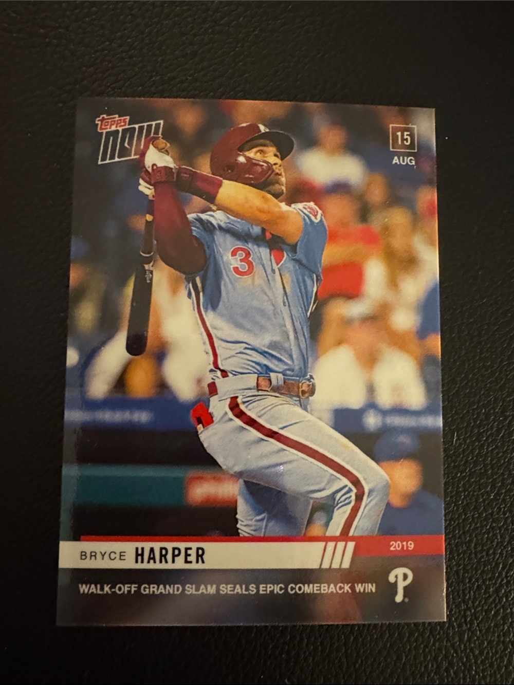 Topps Bryce Harper Card - Light Blue & Maroon